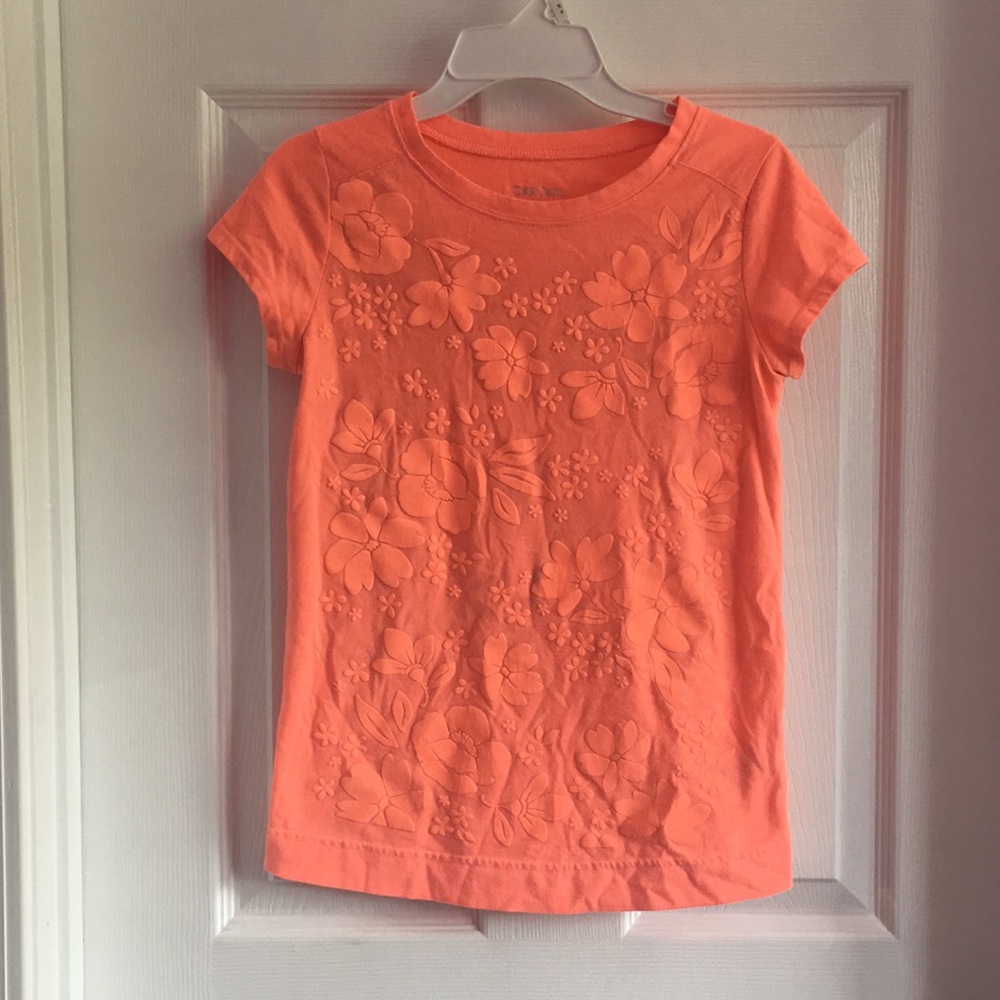 Neon Orange Floral shirt